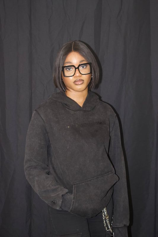 Acid-washed Monochrome Hoodie