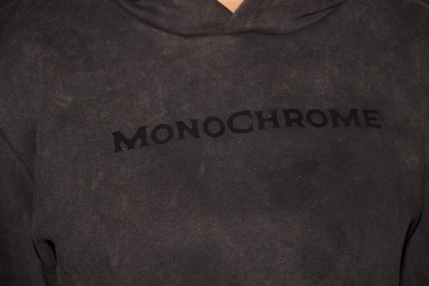 Acid-washed Monochrome Hoodie