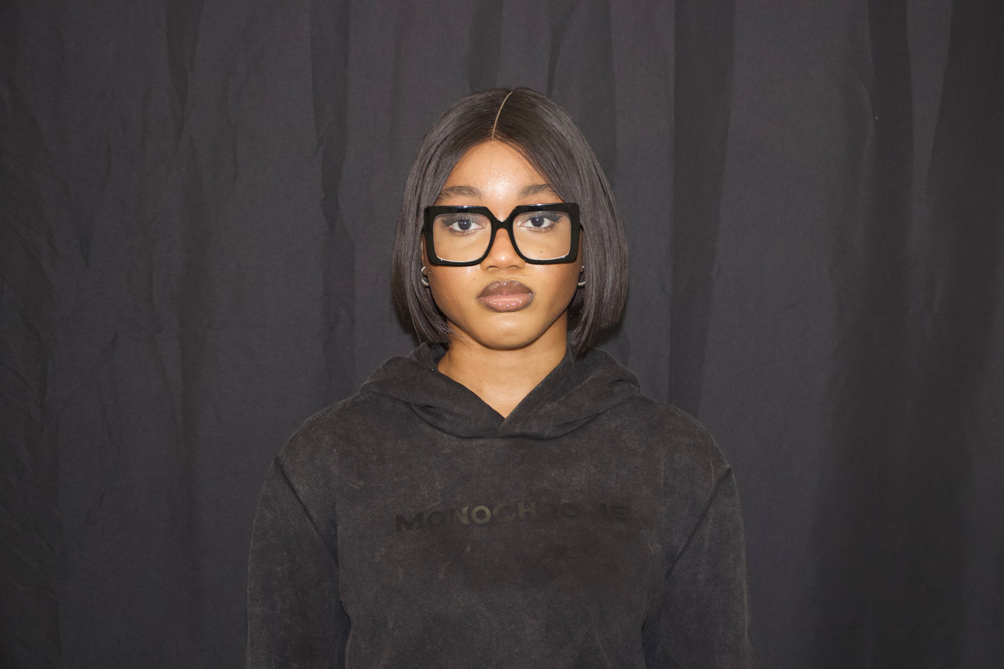 Acid-washed Monochrome Hoodie