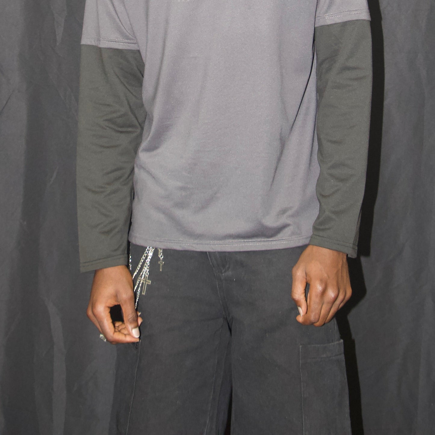 Monochrome cargo Shorts (Black)